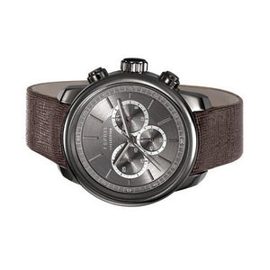 Esprit Collection Herren Uhr Armbanduhr Chrono Zethos Leder EL102171003