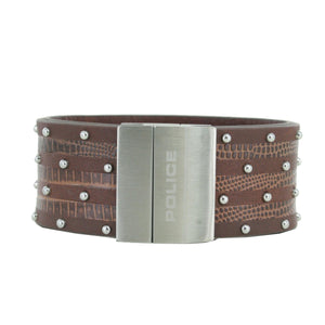 Police Herren Armband Avenger Brown Leder PJ.21872BLC/03-19