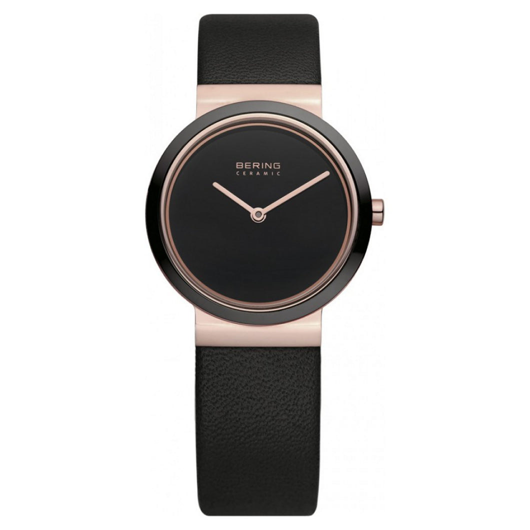Bering Damen Uhr Armbanduhr Slim Ceramic - 10729-446-1 Leder