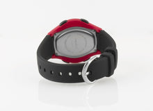 Laden Sie das Bild in den Galerie-Viewer, SINAR Jugenduhr Armbanduhr Digital Quarz Unisex Silikonband XE-64-4 schwarz rot