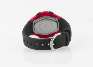 SINAR Jugenduhr Armbanduhr Digital Quarz Unisex Silikonband XE-64-4 schwarz rot
