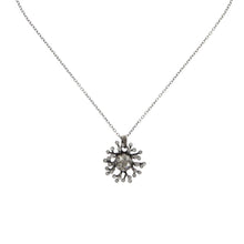 Laden Sie das Bild in den Galerie-Viewer, Konplott Halskette Collier Petit Four de Fleur black silber