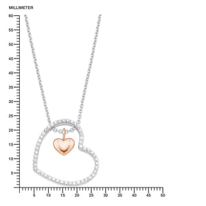 s.Oliver Jewel Damen Kette Halskette Silber Herz Zirkonia 2026084