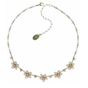 Konplott Kette Collier Ovaly hell beige peach
