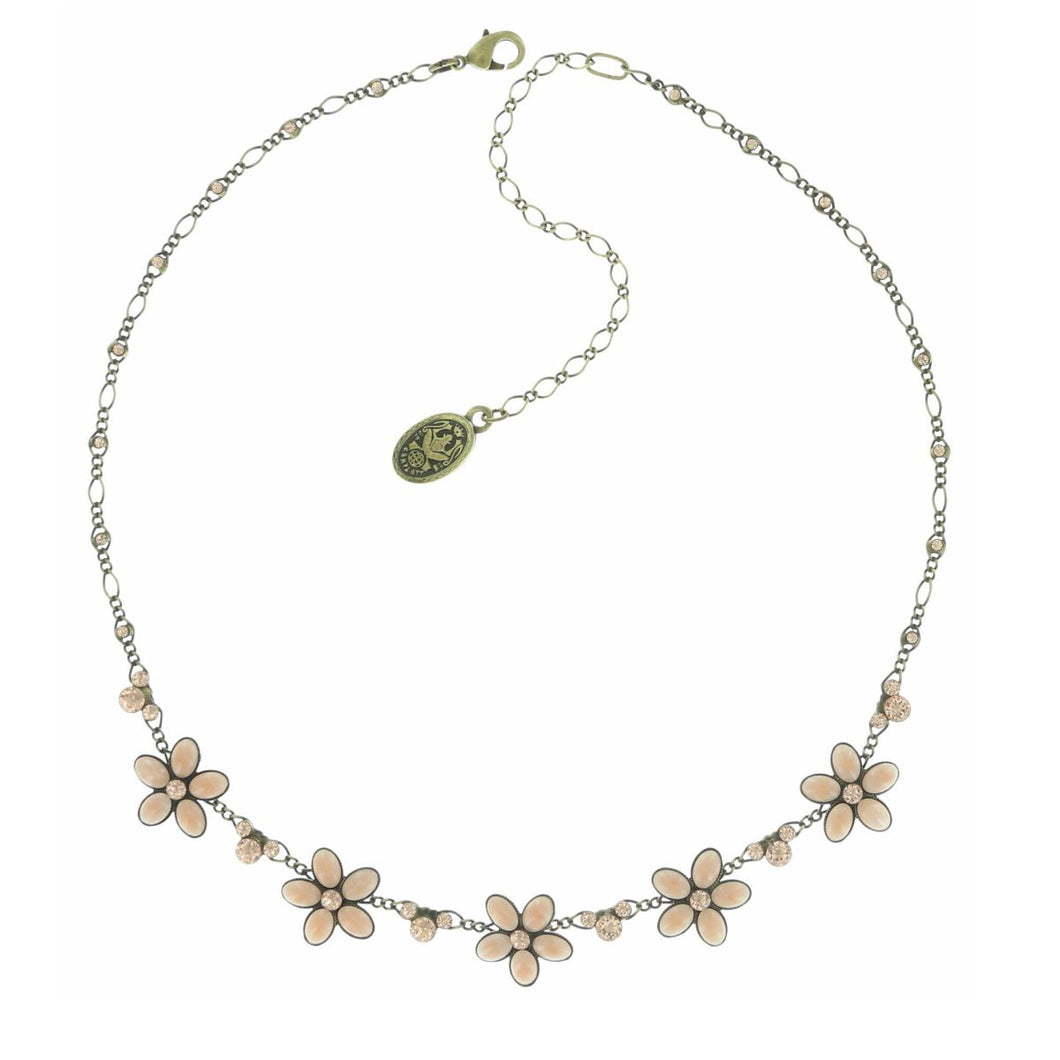 Konplott Kette Collier Ovaly hell beige peach