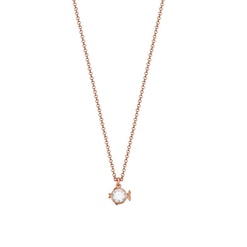 Esprit Damen Kette Edelstahl Rosé PISCES Fisch ESNL03217C420