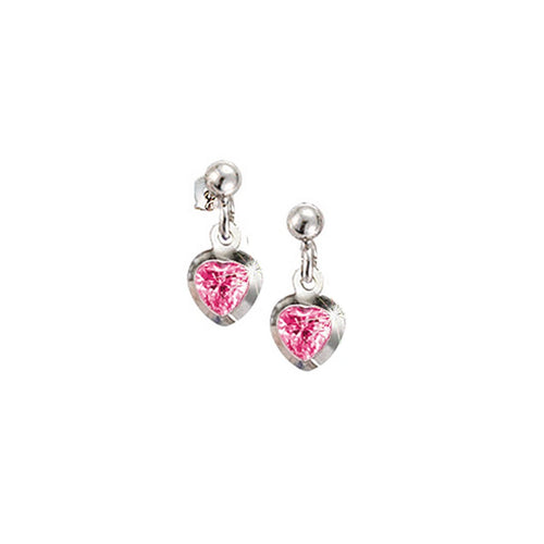 Scout Kinder Ohrringe Ohrstecker Silber Herz rosa Mädchen 262147100