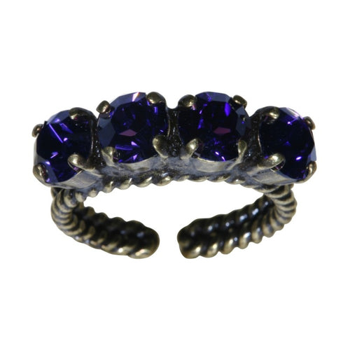 Konplott Ring Colour Snake lila purple velvet SS 29