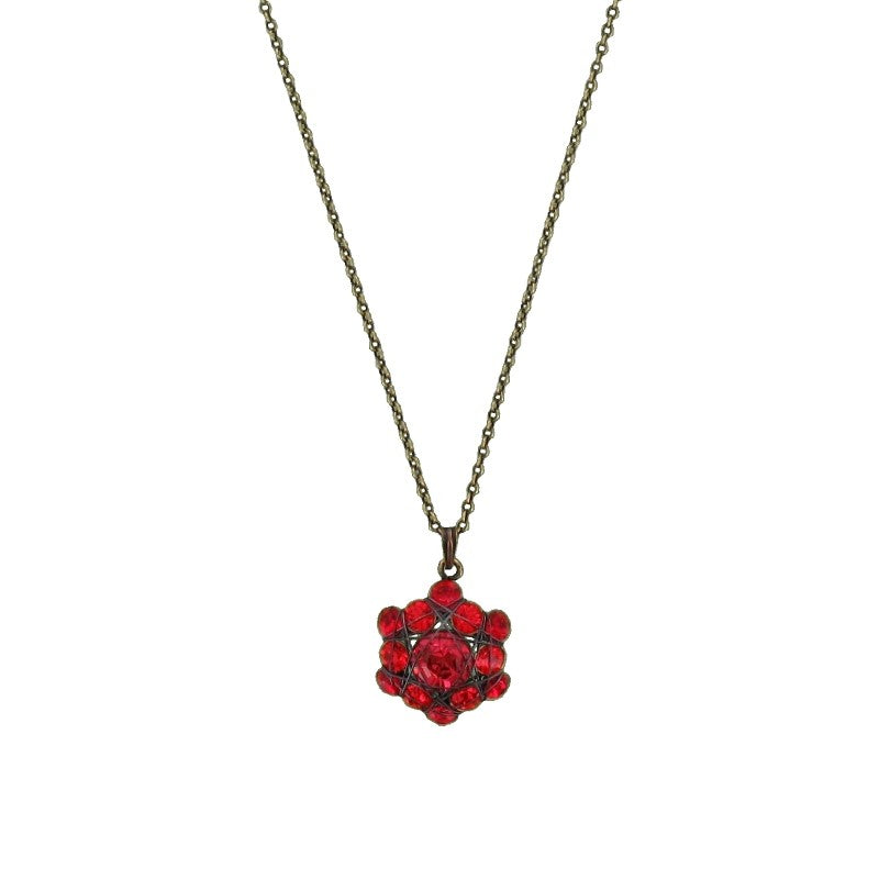 Konplott Halskette hängend Collier Bended Lights korallenfarbig / rot