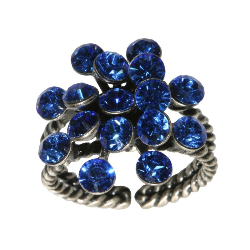 Konplott Ring Magic Fireball blau Saphir