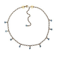Laden Sie das Bild in den Galerie-Viewer, Konplott Kette Collier Tutui Collection hell blau aquamarine silber