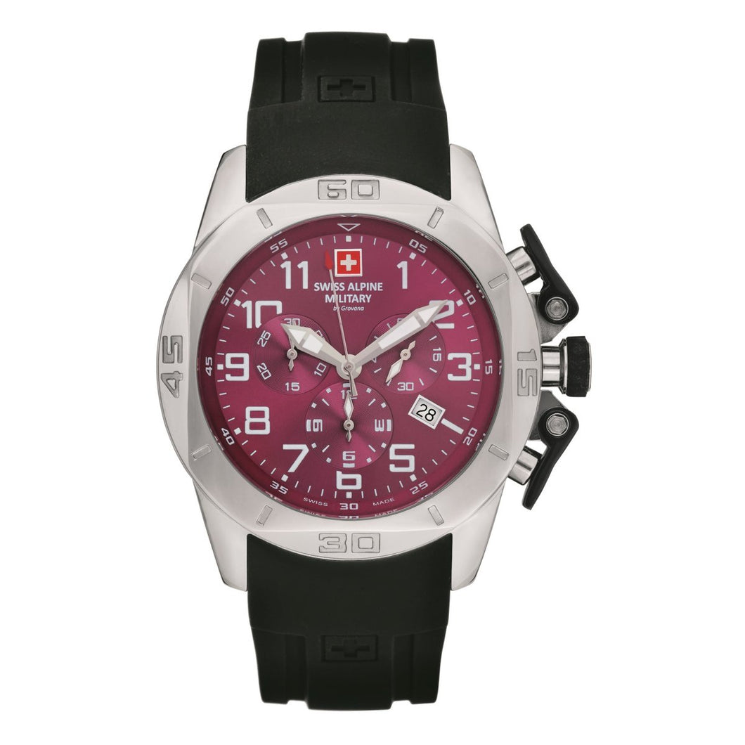 Swiss Alpine Military Herren Uhr Chrono 7063.9836SAM Silikon