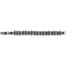 Laden Sie das Bild in den Galerie-Viewer, Konplott Armband Armkette Aztec green / grey antique silber