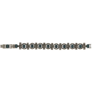 Konplott Armband Armkette Aztec green / grey antique silber