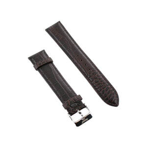 Ingersoll Ersatzband für Uhren Leder braun Kroko Dornschließe SI 20 mm