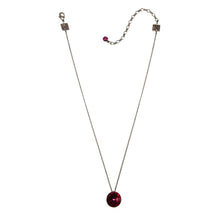 Laden Sie das Bild in den Galerie-Viewer, Konplott Halskette hängend Collier Rivoli dunkelrosa Fuchsia mit braun