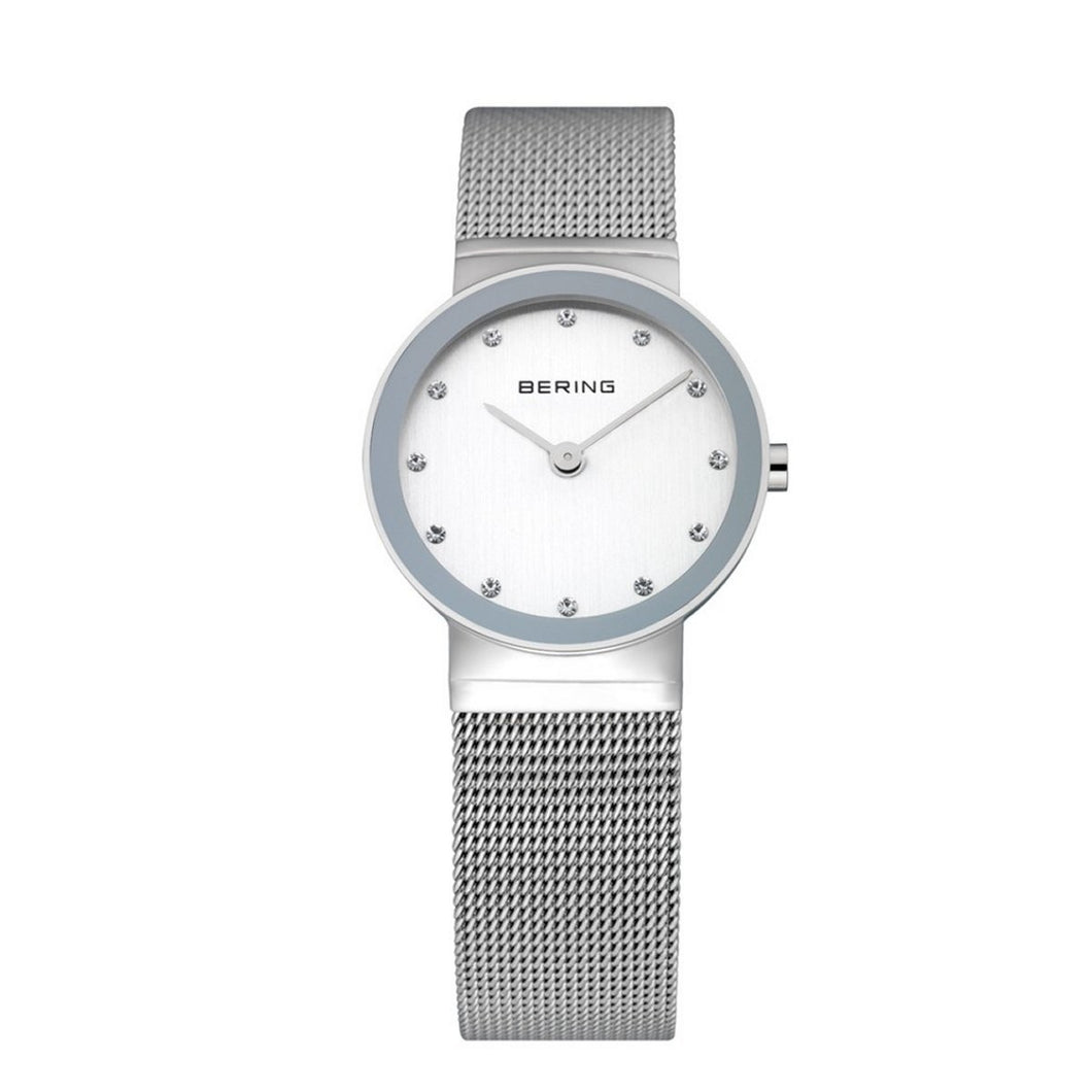 Bering Damen Uhr Armbanduhr Slim Classic - 10126-000 Meshband