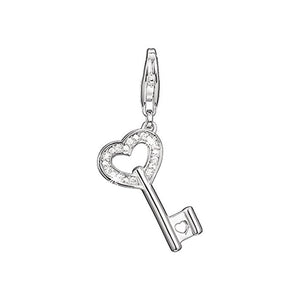 Esprit Anhänger Charms Silber Heart Key Schlüssel Herz ESZZ90650A000