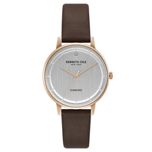 Laden Sie das Bild in den Galerie-Viewer, Kenneth Cole New York Damen-Armbanduhr Analog Quarz Leder KC50010001