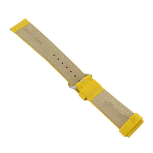 Ingersoll Ersatzband für Uhren Leder Textil gelb Dornschließe Si 22 mm