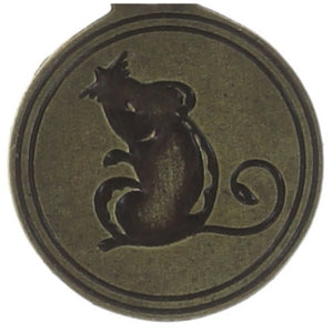Konplott Anhänger Charm Zodiac Rat/Ratte XS brass/silver