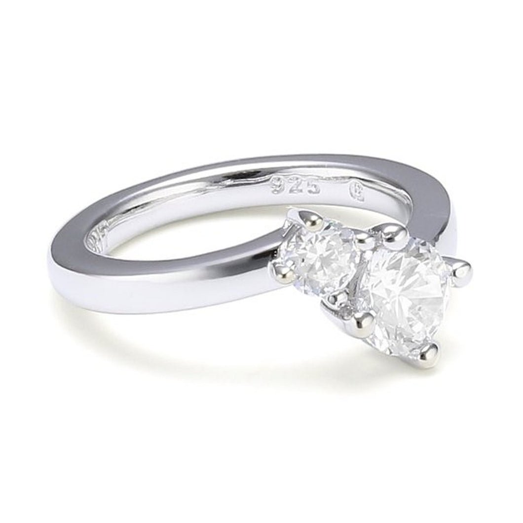 Esprit Damen Ring Silber Zirkonia Gr.19 ESRG92139A190