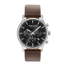 Laden Sie das Bild in den Galerie-Viewer, Kenneth Cole New York Herren Uhr Armbanduhr Leder KC15106002