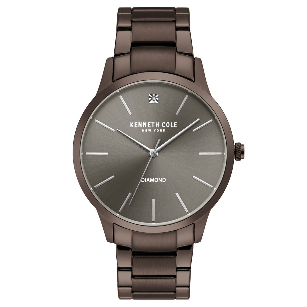 Kenneth Cole New York Herren-Armbanduhr Analog Quarz Edelstahl KC15111008