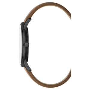 Kenneth Cole New York Herren-Armbanduhr Analog Quarz Leder KC15111012