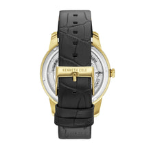 Laden Sie das Bild in den Galerie-Viewer, Kenneth Cole New York Herren Uhr Armbanduhr Leder KC15116002 Automatik