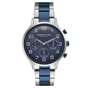 Kenneth Cole New York Herren-Armbanduhr Analog Quarz Edelstahl KC15185003