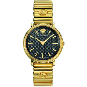 Versace Damen Uhr Armbanduhr V-Circle VE8101519 Edelstahl