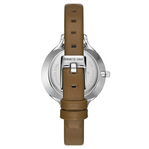 Kenneth Cole New York Damen-Armbanduhr Analog Quarz Leder KC15187005