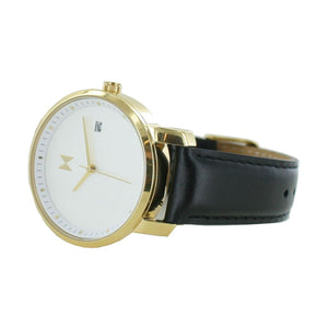 MVMT Signature Damen Uhr Armbanduhr Gold Black MF01-GBL Leder