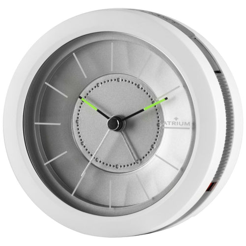 ATRIUM Wecker Analog Quarz Designwecker A106-0 Licht Snooze weiß