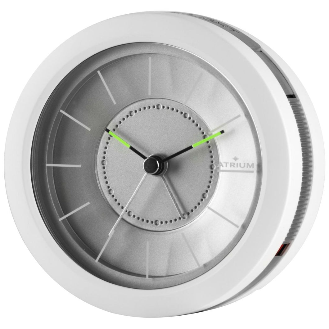 ATRIUM Wecker Analog Quarz Designwecker A106-0 Licht Snooze weiß