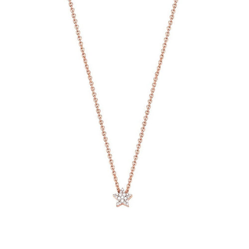Esprit Damen Kette Collier Silber Rosé Zirkonia Petite ESNL92979C420