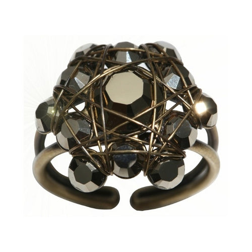 Konplott Ring Bended Lights schwarz