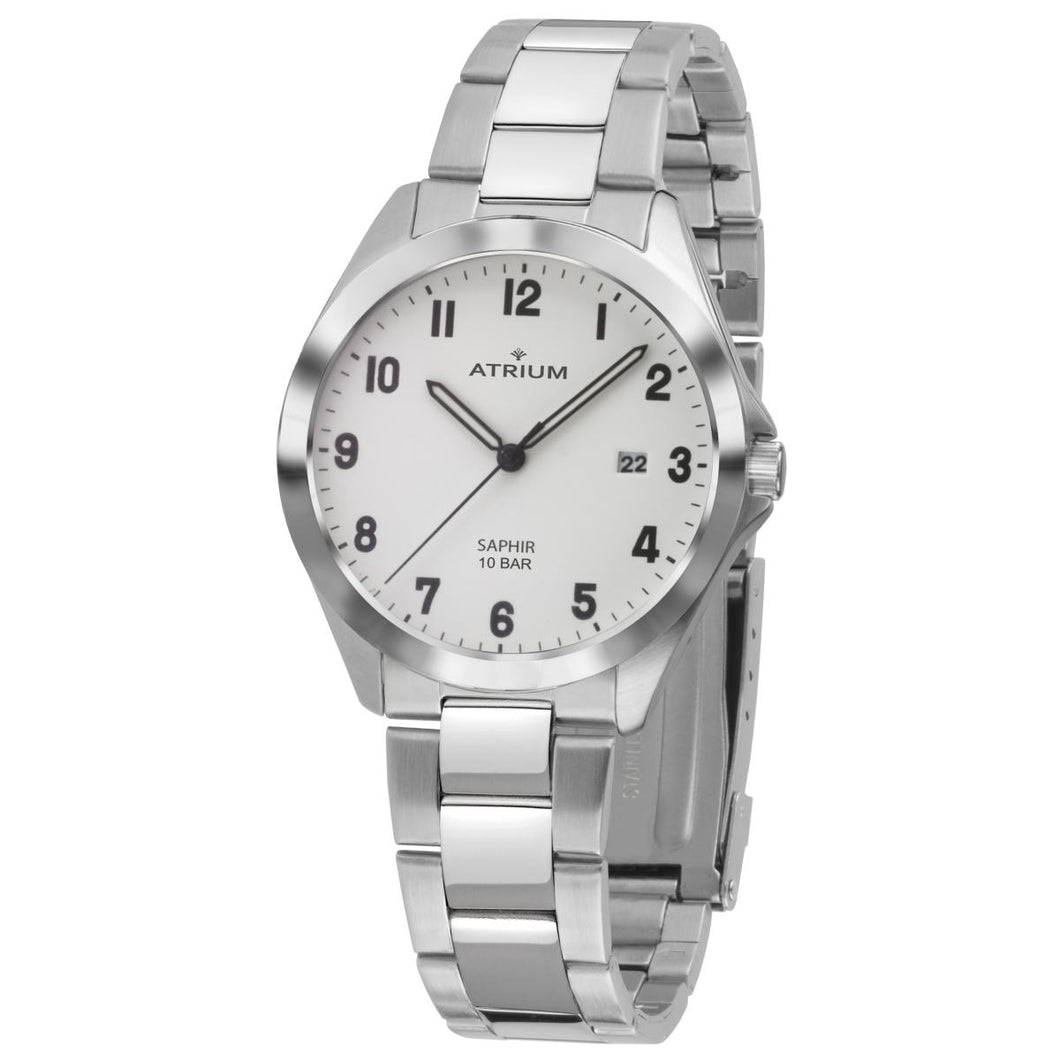 ATRIUM Herren Uhr Armbanduhr Edelstahl Analog Quarz A45-30