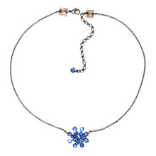 Laden Sie das Bild in den Galerie-Viewer, Konplott Halskette hängend Collier Magic Fireball blau Saphir