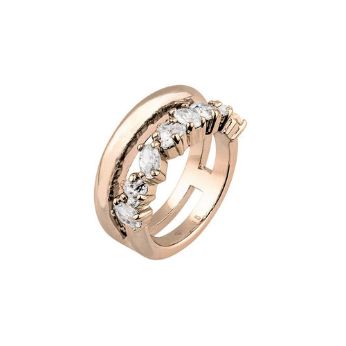 Joop Damen Ring Edelstahl Rosé Simply Modern JPRG00007C1