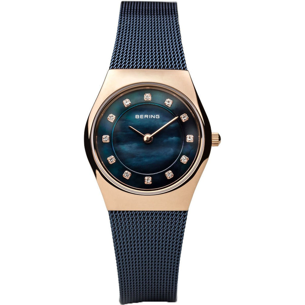 Bering Damen Uhr Armbanduhr Slim Classic - 11927-367 Meshband
