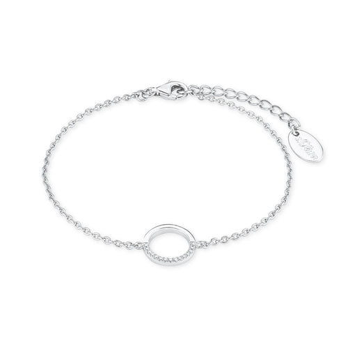 s.Oliver Jewel Damen Armband Silber Zirkonia Kreis 2018635