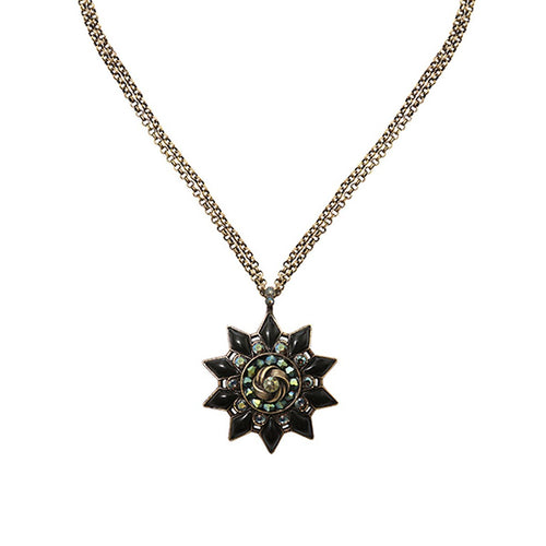 Konplott Kette Collier lang Arabic Nights schwarz / grün