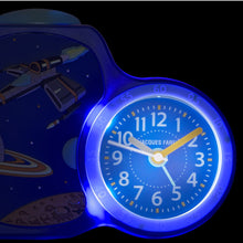 Laden Sie das Bild in den Galerie-Viewer, JACQUES FAREL Kinderwecker Wecker Analog Quarz Wetraum Jungen ACB 08SPA blau