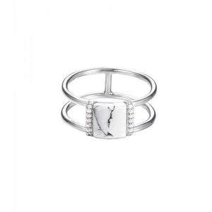 Esprit Damen Ring Edelstahl silber ESRG02723A1