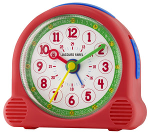JACQUES FAREL Kinderwecker Wecker Happy Analog Quarz Mädchen ACL 03 rot