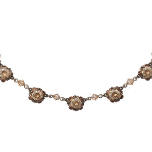 Konplott Kette Collier Byzantine beige antik silber