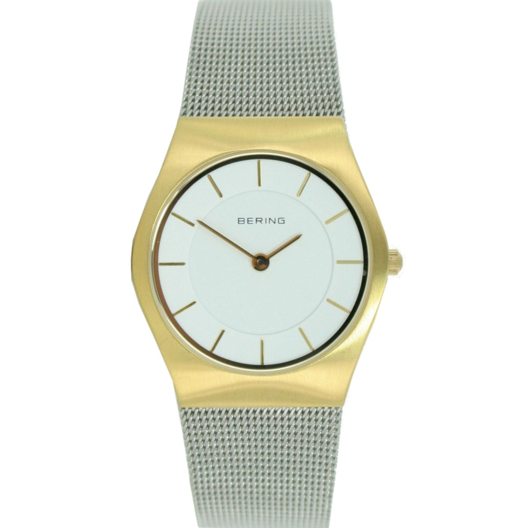 Bering Damen Uhr Armbanduhr Slim Classic - 11930-010 Meshband