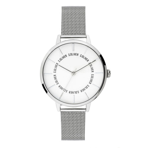 s.Oliver Damen Uhr Armbanduhr Edelstahl SO-3696-MQ